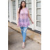 Plus  Lace Sheer Ruffle Hem Sleeveless Maxi Top