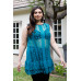 Plus  Lace Sheer Ruffle Hem Sleeveless Maxi Top