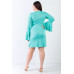 Plus Bell Long Sleeve Mini Dress