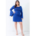 Plus Bell Long Sleeve Mini Dress