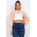 Ribbed Sleeveless Top With Shrug Sweater