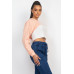 Ribbed Sleeveless Top With Shrug Sweater