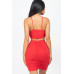 Ruched Crop Top And Skirt Sets