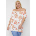 Floral Print Off The Shoulder Top