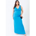 Plus V-neck Sleeveless Maxi Dress