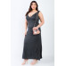 Plus V-neck Sleeveless Maxi Dress