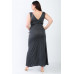 Plus V-neck Sleeveless Maxi Dress