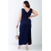 Plus V-neck Sleeveless Maxi Dress