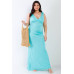 Plus V-neck Sleeveless Maxi Dress