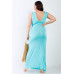 Plus V-neck Sleeveless Maxi Dress
