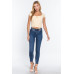 Short Sleeve Front Tie Ruched Detail Woven Top