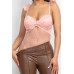 Sweetheart Cut-out Cami Ruffled Bodysuit