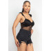 Sweetheart Cut-out Cami Ruffled Bodysuit