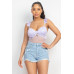 Sweetheart Cut-out Cami Ruffled Bodysuit