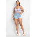 Sweetheart Cut-out Cami Ruffled Bodysuit
