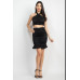 Halter Neck Crop Top & Skirts Set