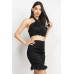 Halter Neck Crop Top & Skirts Set