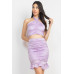 Halter Neck Crop Top & Skirts Set