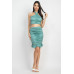 Halter Neck Crop Top & Skirts Set