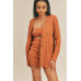 Cardigan Solid Color 3 Piece Set