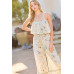 Tube Top With Tier Ruffle Waist Elastic Bottom Lace Trim Jumpsuit