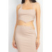 Asymmetrical Cross Back Top & Skirts Set