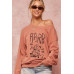 A Garment Dyed French Terry Graphic Sweatshirt