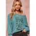 A Garment Dyed French Terry Graphic Sweatshirt