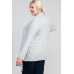 Waist Seam Shark Bite Long Sleeve Open Solid Cardigan