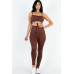 Solid Tie Front Cut Out Jumpsuit