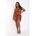 Printed Air Mesh Dress