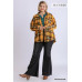 Plaid Collar Button Down Overshirt With Front Pockets