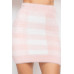 Plaid High-rise Fuzzy Mini Skirt
