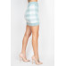 Plaid High-rise Fuzzy Mini Skirt