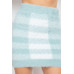 Plaid High-rise Fuzzy Mini Skirt