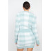 Plaid Button-front Cropped Sweater Cardigan