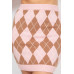 Diamond High-rise Sweater Mini Skirt