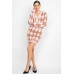 Diamond High-rise Sweater Mini Skirt