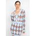 Diamond Button-front Cardigan Top