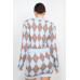 Diamond Button-front Cardigan Top