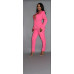 2 Piece Powersuit Blazer & Pants Set With Rhinestone Letterings On Blazer