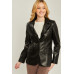 Pu Woven Solid Blazer