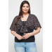 Plus Size Ditsy Floral Print Cropped Bolero Cardigan