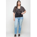 Plus Size Ditsy Floral Print Cropped Bolero Cardigan