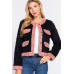 Long Sleeve Pocket Detail Faux Fur Jacket