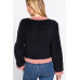 Long Sleeve Pocket Detail Faux Fur Jacket