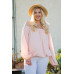 Off Shoulder Long Bubble Sleeve Solid Top