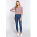 Crew Neck Cable Sweater Cardigan