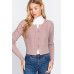Crew Neck Cable Sweater Cardigan