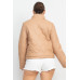 Mock Neck Quilted Jacket
